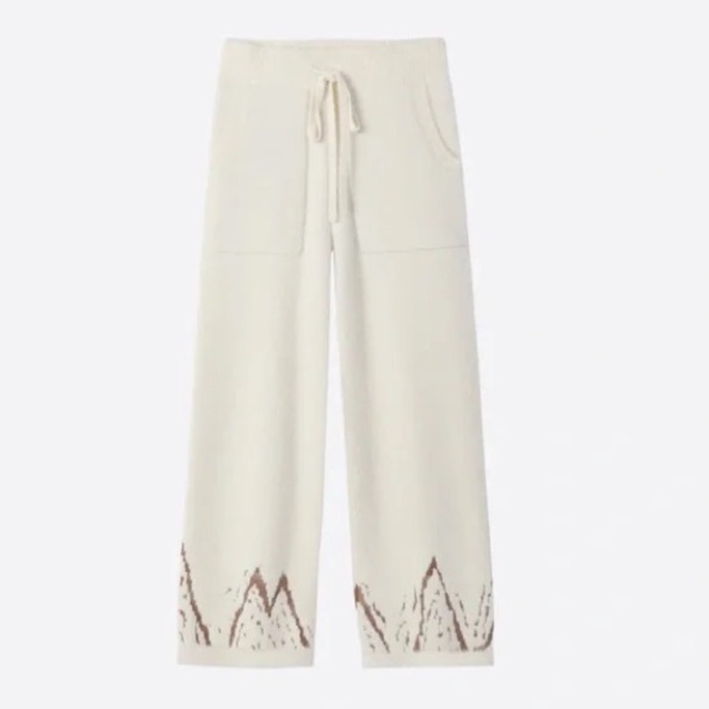 Snuggle Sac Cozy Knit Rocky Pant Antique White Medium lounge pants NWT, SO SOFT